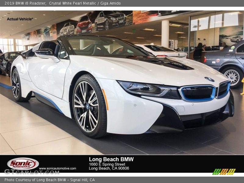 Crystal White Pearl Metallic / Giga Amido 2019 BMW i8 Roadster