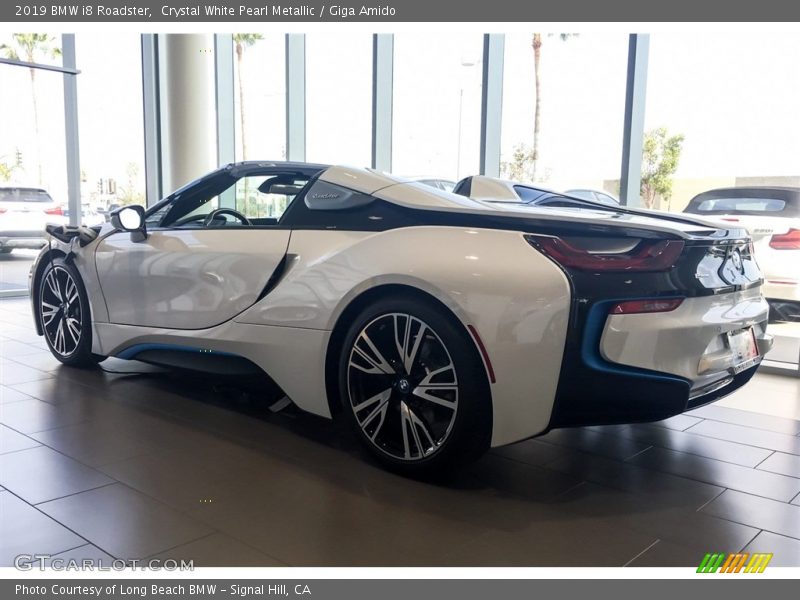  2019 i8 Roadster Crystal White Pearl Metallic