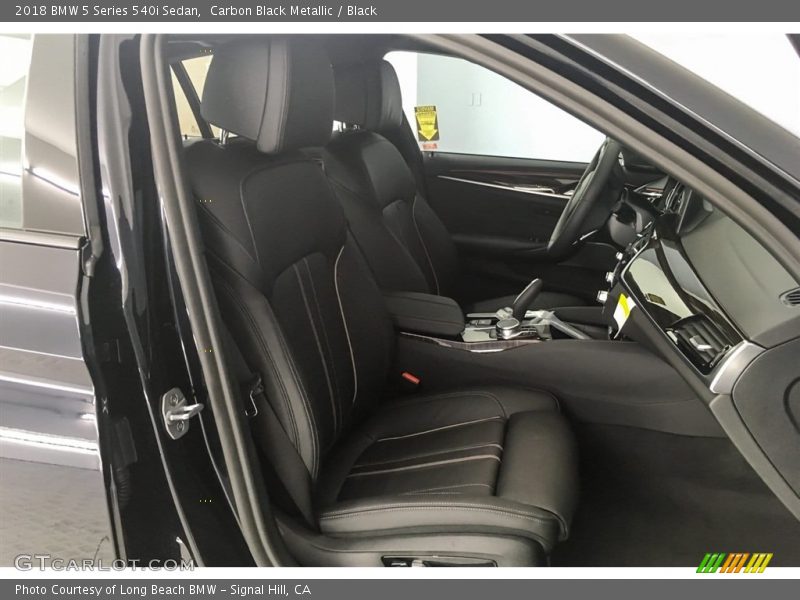 Carbon Black Metallic / Black 2018 BMW 5 Series 540i Sedan