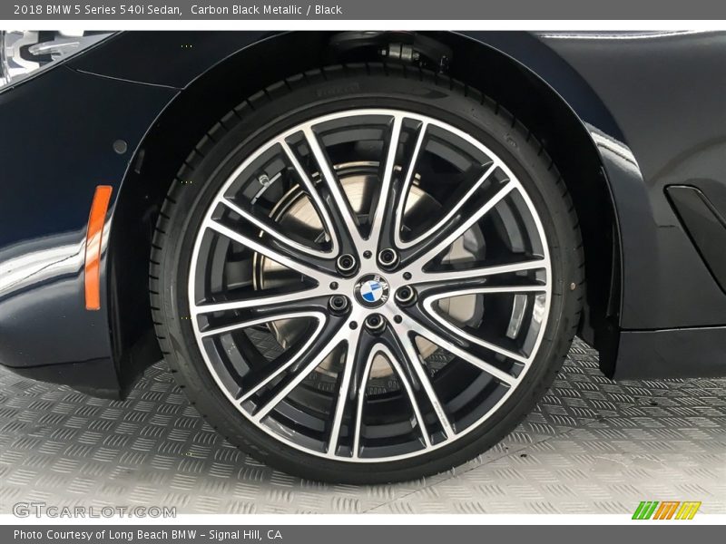 Carbon Black Metallic / Black 2018 BMW 5 Series 540i Sedan