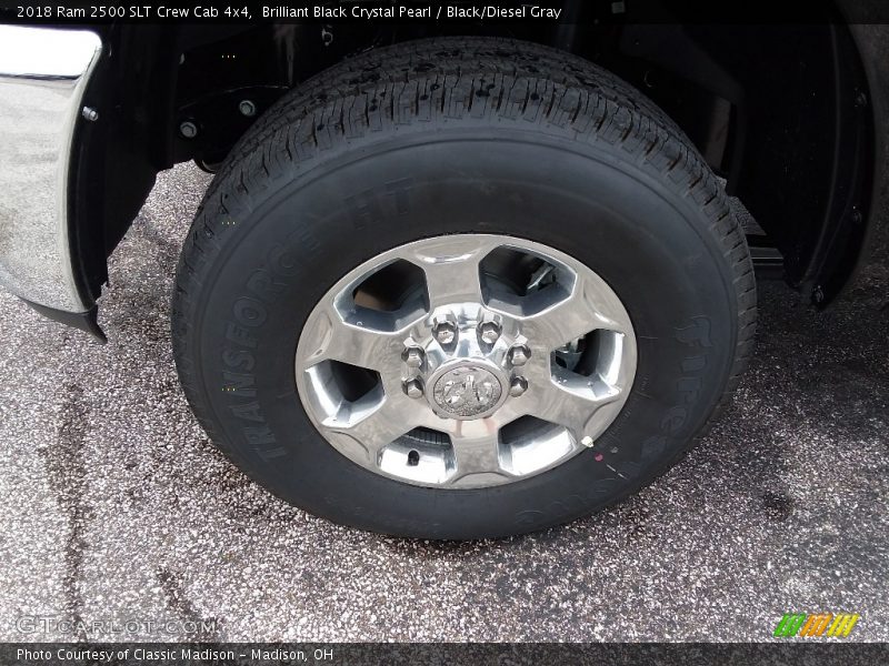Brilliant Black Crystal Pearl / Black/Diesel Gray 2018 Ram 2500 SLT Crew Cab 4x4