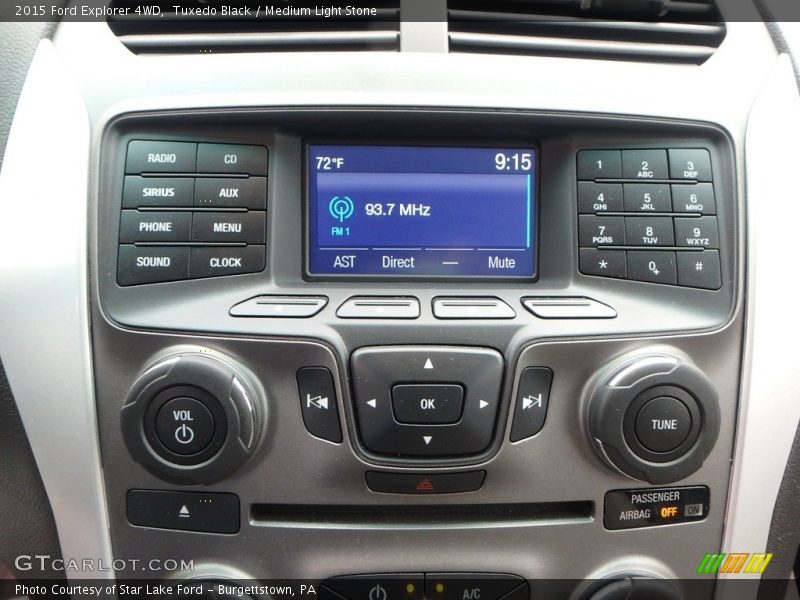 Tuxedo Black / Medium Light Stone 2015 Ford Explorer 4WD