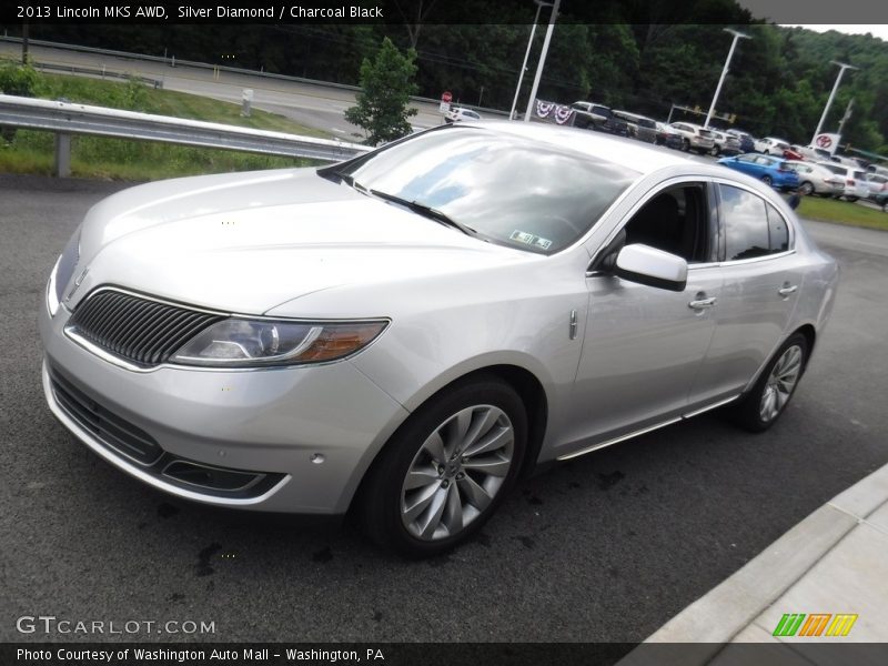 Silver Diamond / Charcoal Black 2013 Lincoln MKS AWD
