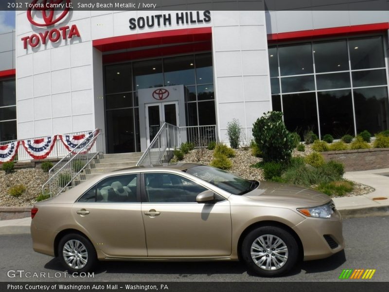 Sandy Beach Metallic / Ivory 2012 Toyota Camry LE