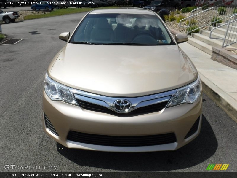 Sandy Beach Metallic / Ivory 2012 Toyota Camry LE