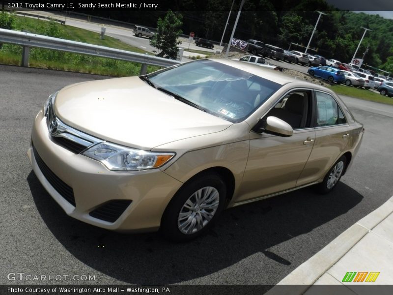 Sandy Beach Metallic / Ivory 2012 Toyota Camry LE