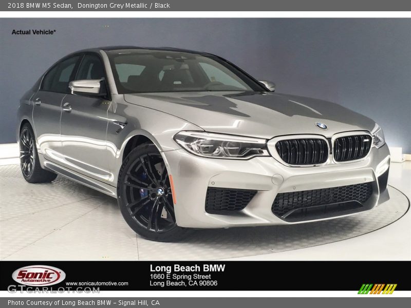 Donington Grey Metallic / Black 2018 BMW M5 Sedan