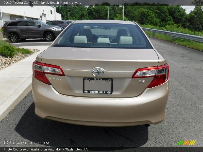 Sandy Beach Metallic / Ivory 2012 Toyota Camry LE