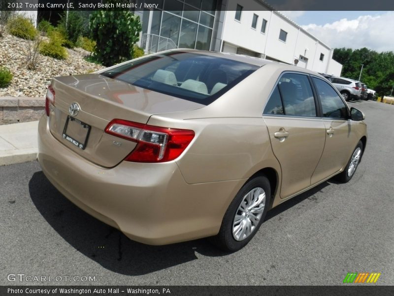 Sandy Beach Metallic / Ivory 2012 Toyota Camry LE