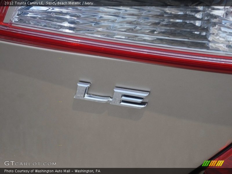 Sandy Beach Metallic / Ivory 2012 Toyota Camry LE