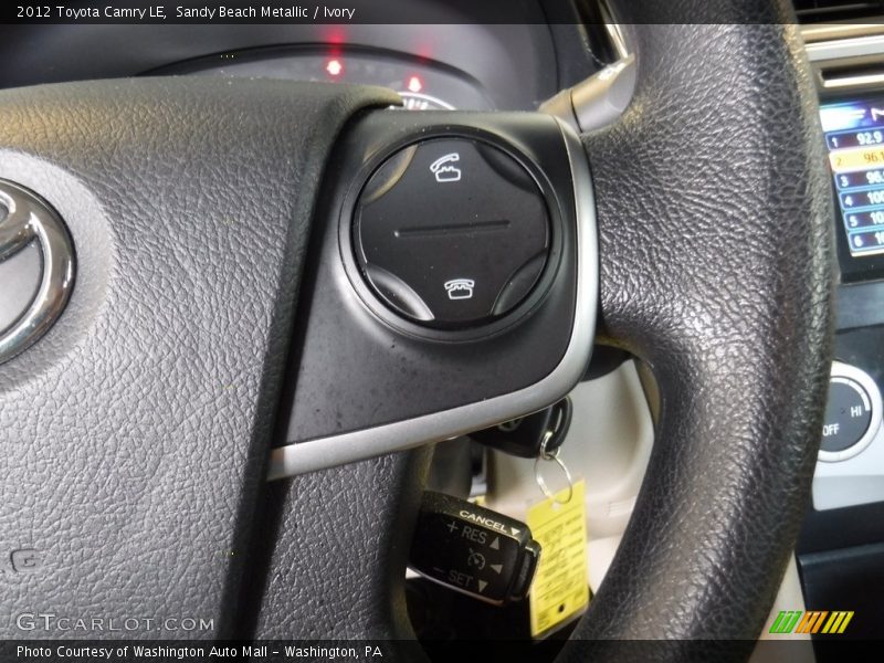 Sandy Beach Metallic / Ivory 2012 Toyota Camry LE