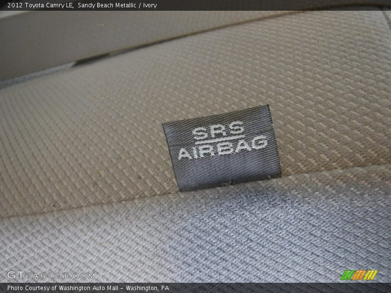 Sandy Beach Metallic / Ivory 2012 Toyota Camry LE