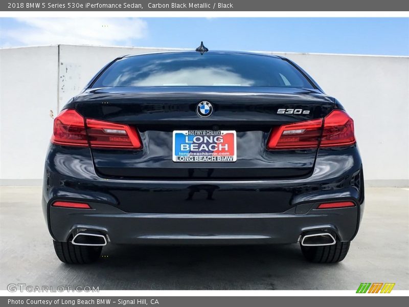 Carbon Black Metallic / Black 2018 BMW 5 Series 530e iPerfomance Sedan