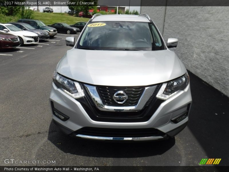 Brilliant Silver / Charcoal 2017 Nissan Rogue SL AWD