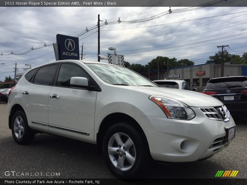 Pearl White / Black 2013 Nissan Rogue S Special Edition AWD