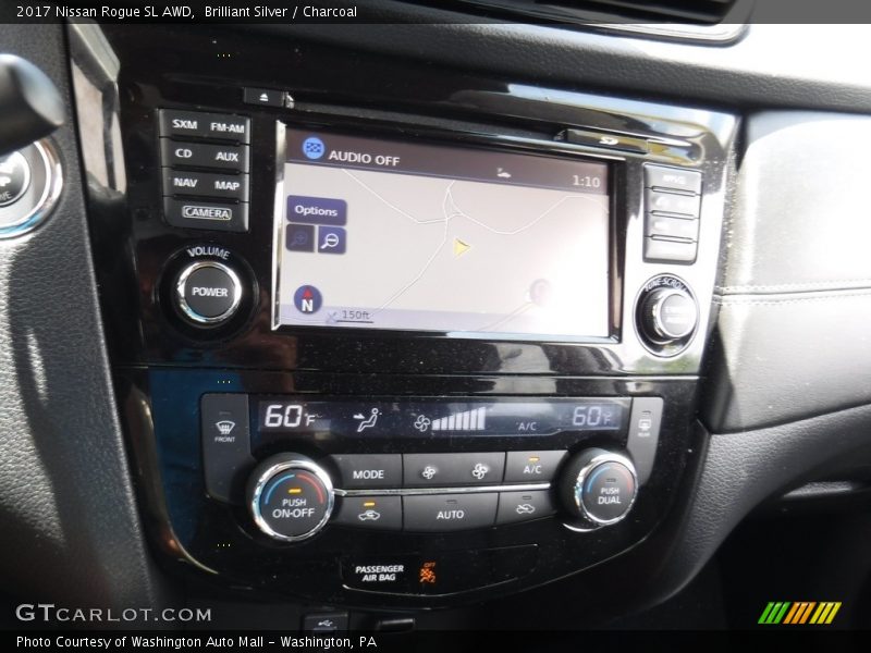 Brilliant Silver / Charcoal 2017 Nissan Rogue SL AWD