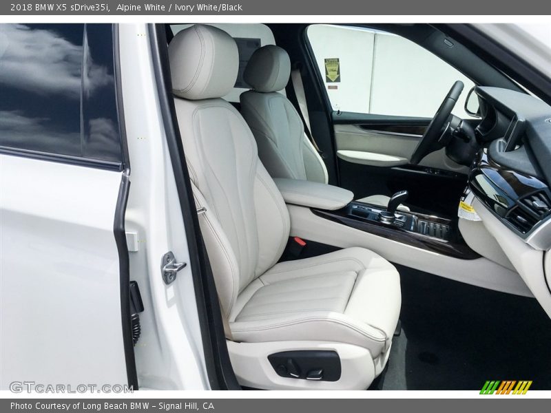 Alpine White / Ivory White/Black 2018 BMW X5 sDrive35i