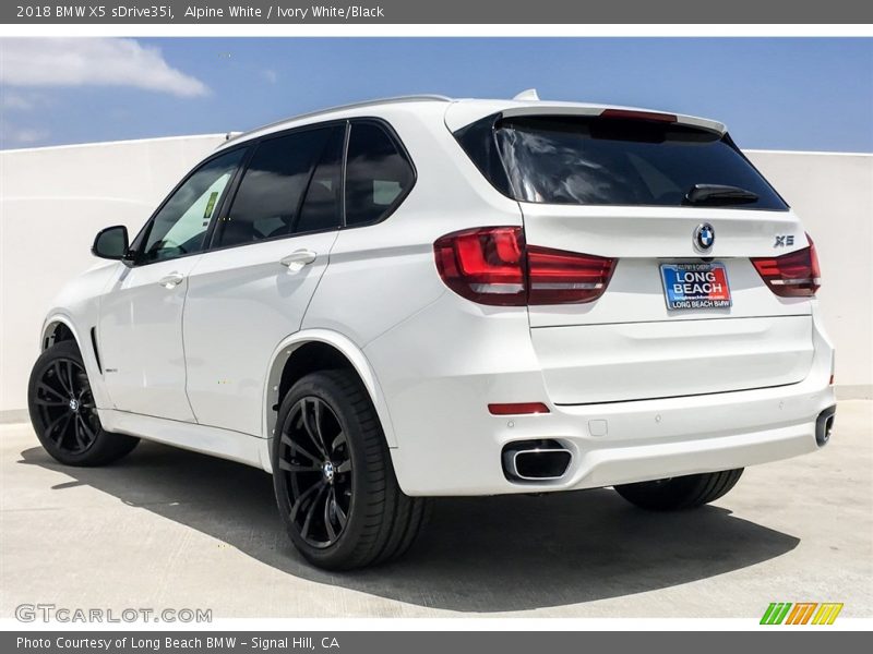 Alpine White / Ivory White/Black 2018 BMW X5 sDrive35i