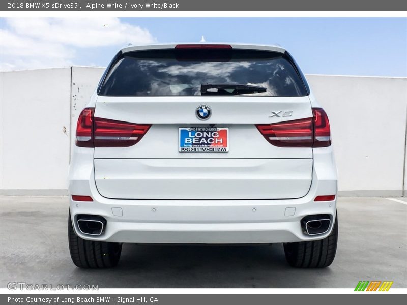 Alpine White / Ivory White/Black 2018 BMW X5 sDrive35i