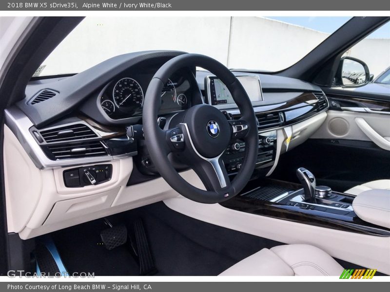 Alpine White / Ivory White/Black 2018 BMW X5 sDrive35i