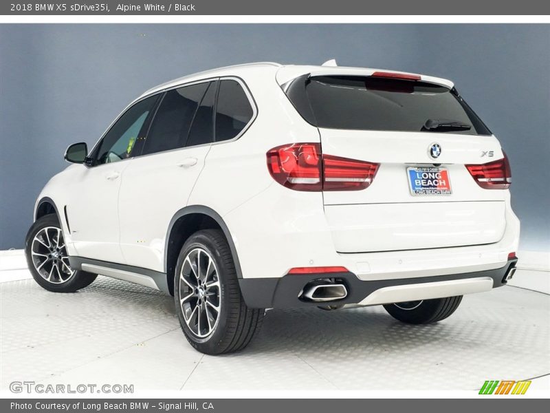Alpine White / Black 2018 BMW X5 sDrive35i