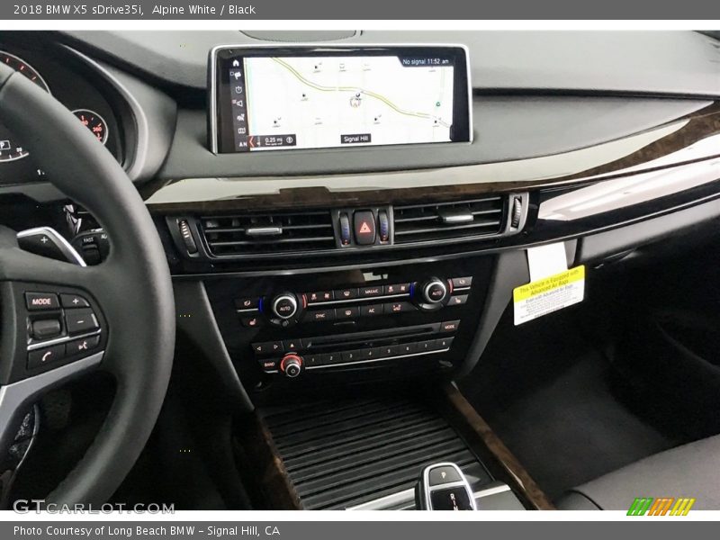 Alpine White / Black 2018 BMW X5 sDrive35i