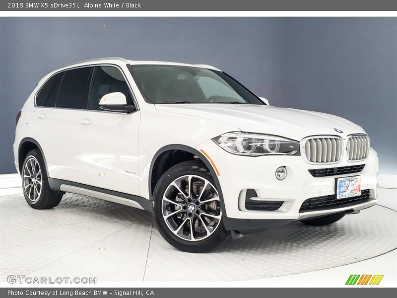 Alpine White / Black 2018 BMW X5 sDrive35i