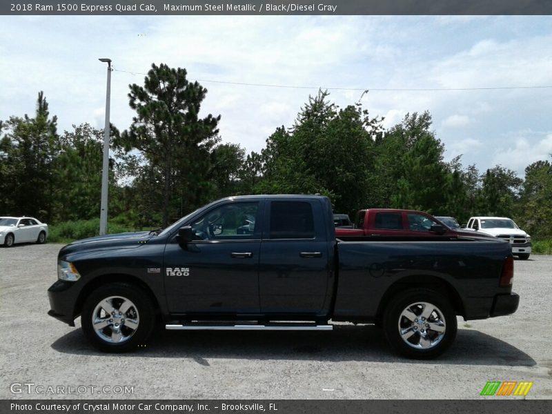 Maximum Steel Metallic / Black/Diesel Gray 2018 Ram 1500 Express Quad Cab