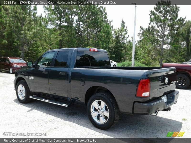 Maximum Steel Metallic / Black/Diesel Gray 2018 Ram 1500 Express Quad Cab