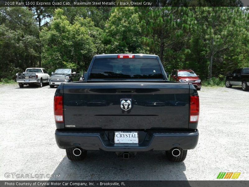 Maximum Steel Metallic / Black/Diesel Gray 2018 Ram 1500 Express Quad Cab