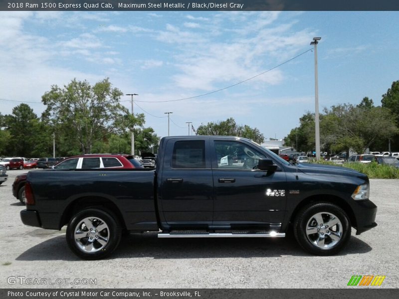 Maximum Steel Metallic / Black/Diesel Gray 2018 Ram 1500 Express Quad Cab
