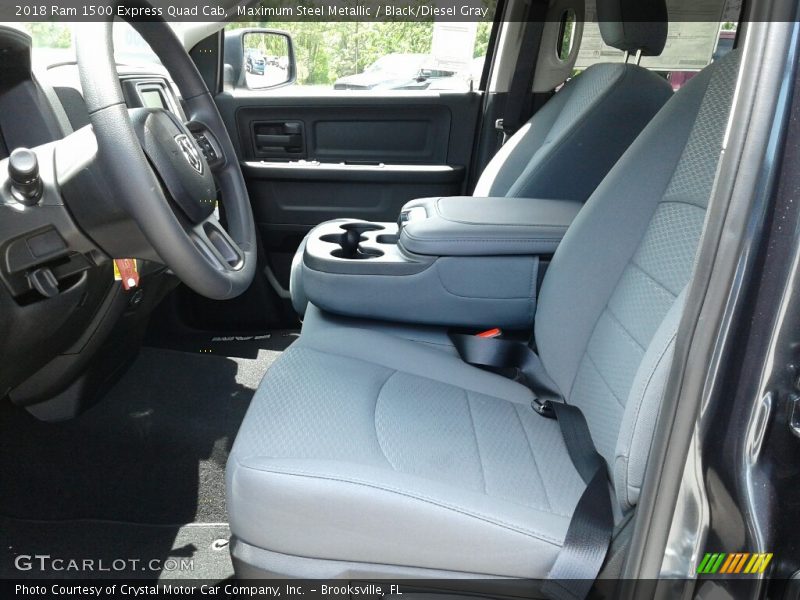 Maximum Steel Metallic / Black/Diesel Gray 2018 Ram 1500 Express Quad Cab