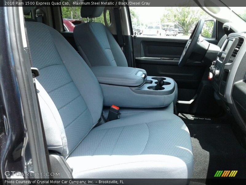 Maximum Steel Metallic / Black/Diesel Gray 2018 Ram 1500 Express Quad Cab