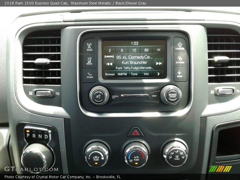 Maximum Steel Metallic / Black/Diesel Gray 2018 Ram 1500 Express Quad Cab