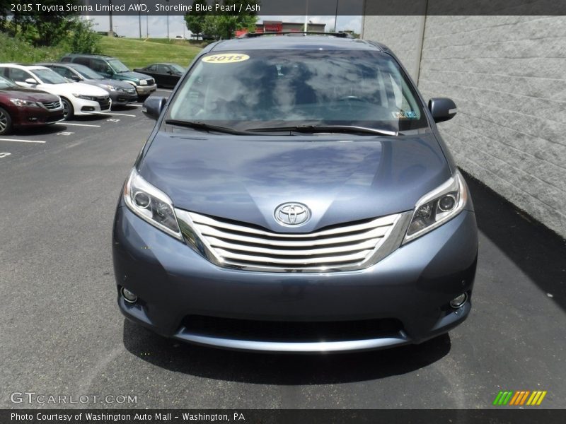 Shoreline Blue Pearl / Ash 2015 Toyota Sienna Limited AWD