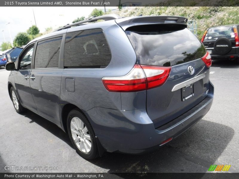 Shoreline Blue Pearl / Ash 2015 Toyota Sienna Limited AWD