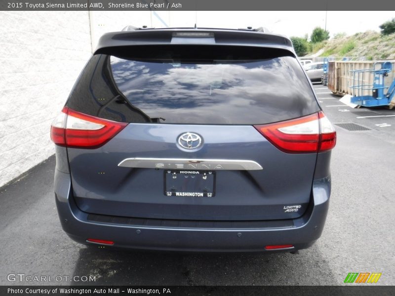 Shoreline Blue Pearl / Ash 2015 Toyota Sienna Limited AWD