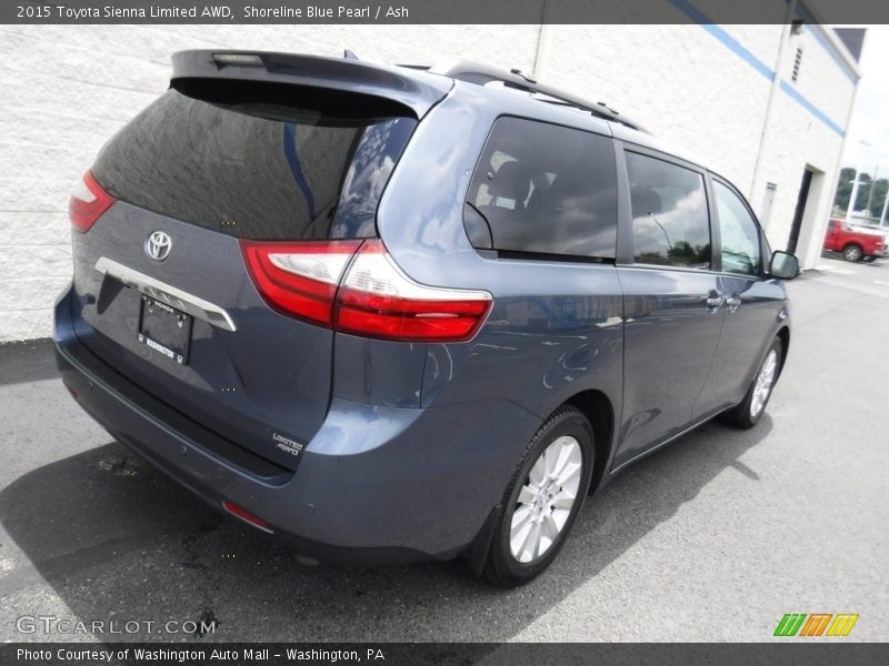 Shoreline Blue Pearl / Ash 2015 Toyota Sienna Limited AWD