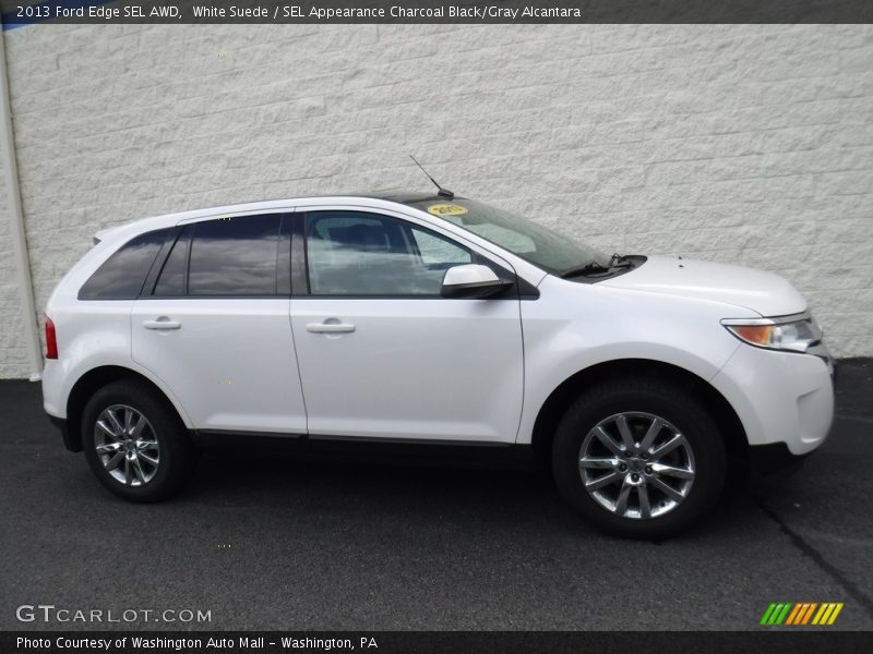 White Suede / SEL Appearance Charcoal Black/Gray Alcantara 2013 Ford Edge SEL AWD