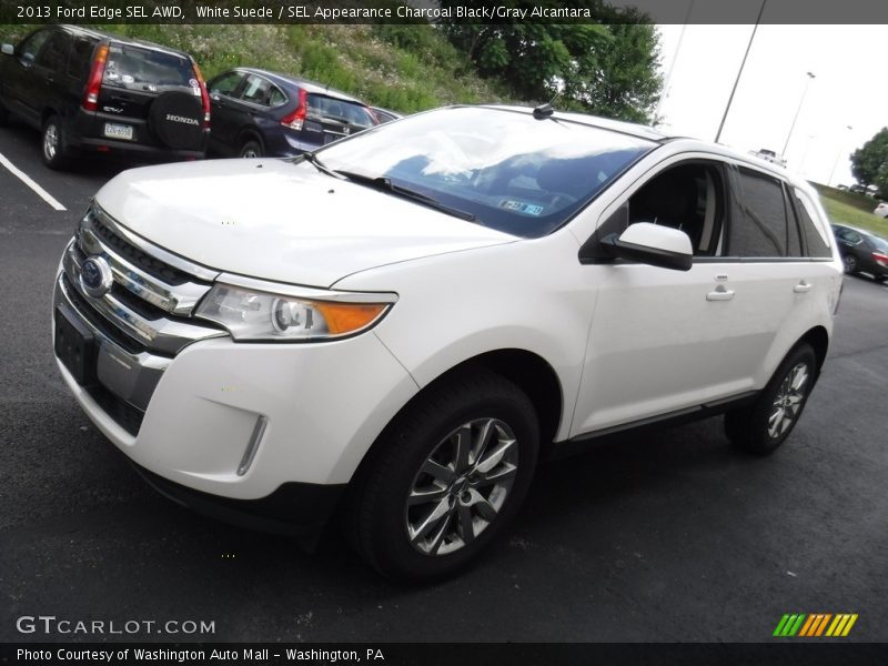 White Suede / SEL Appearance Charcoal Black/Gray Alcantara 2013 Ford Edge SEL AWD