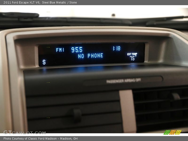 Steel Blue Metallic / Stone 2011 Ford Escape XLT V6