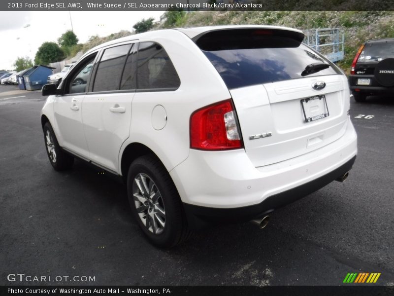 White Suede / SEL Appearance Charcoal Black/Gray Alcantara 2013 Ford Edge SEL AWD