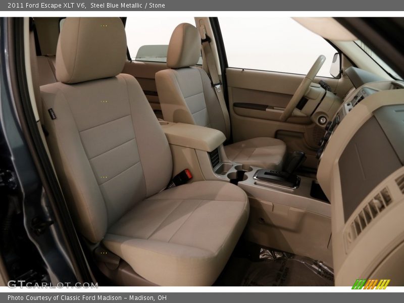Steel Blue Metallic / Stone 2011 Ford Escape XLT V6