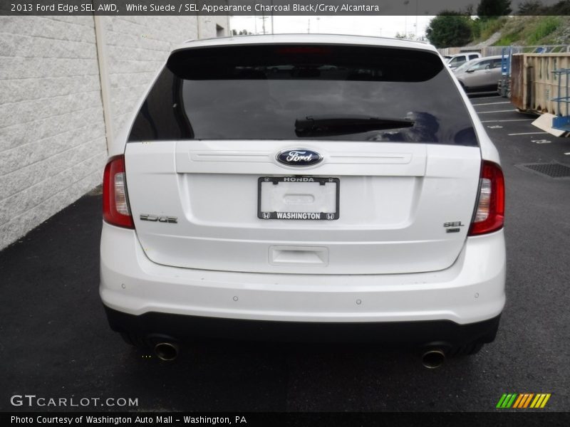 White Suede / SEL Appearance Charcoal Black/Gray Alcantara 2013 Ford Edge SEL AWD