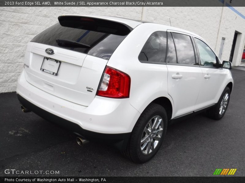 White Suede / SEL Appearance Charcoal Black/Gray Alcantara 2013 Ford Edge SEL AWD