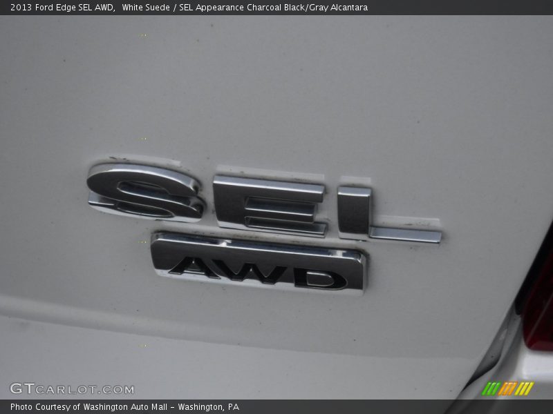 White Suede / SEL Appearance Charcoal Black/Gray Alcantara 2013 Ford Edge SEL AWD