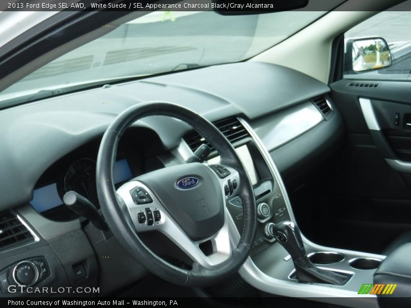 White Suede / SEL Appearance Charcoal Black/Gray Alcantara 2013 Ford Edge SEL AWD
