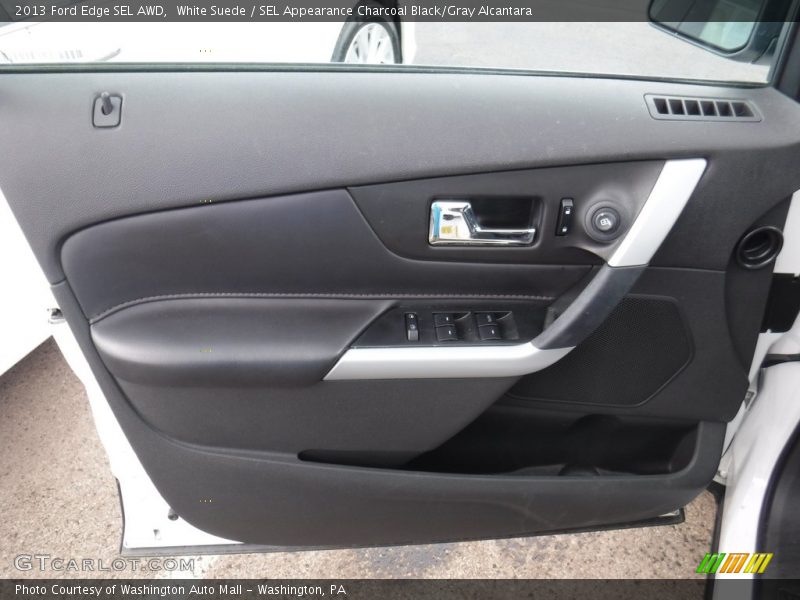 White Suede / SEL Appearance Charcoal Black/Gray Alcantara 2013 Ford Edge SEL AWD