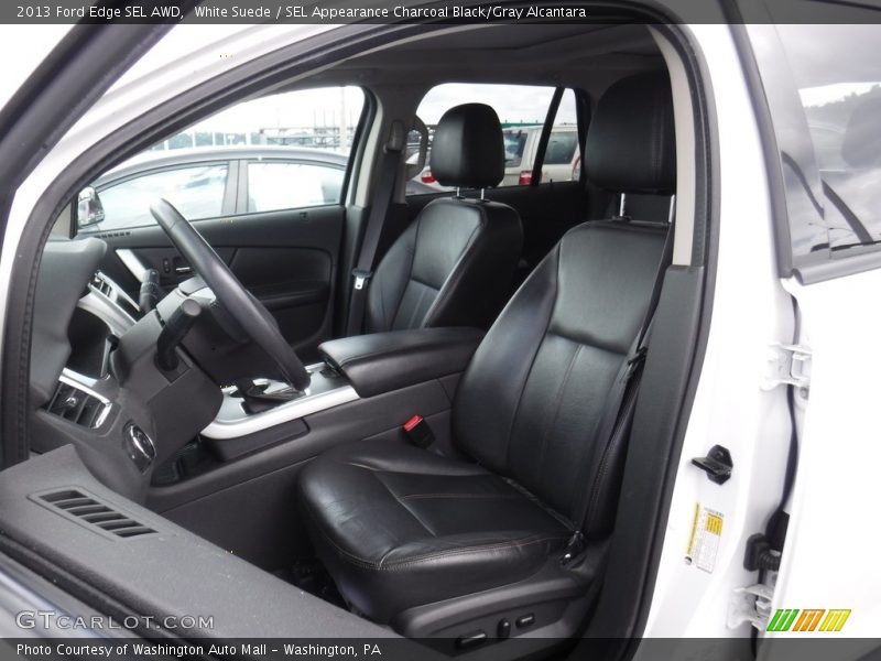 White Suede / SEL Appearance Charcoal Black/Gray Alcantara 2013 Ford Edge SEL AWD