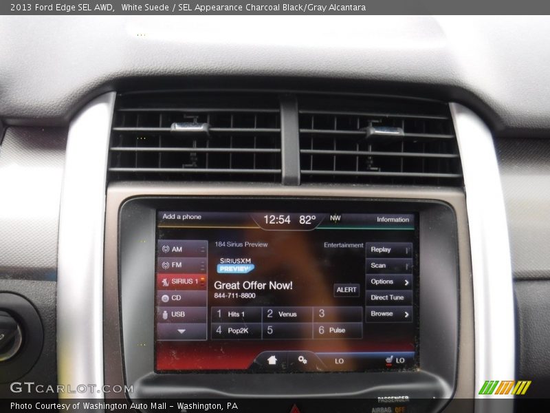 White Suede / SEL Appearance Charcoal Black/Gray Alcantara 2013 Ford Edge SEL AWD